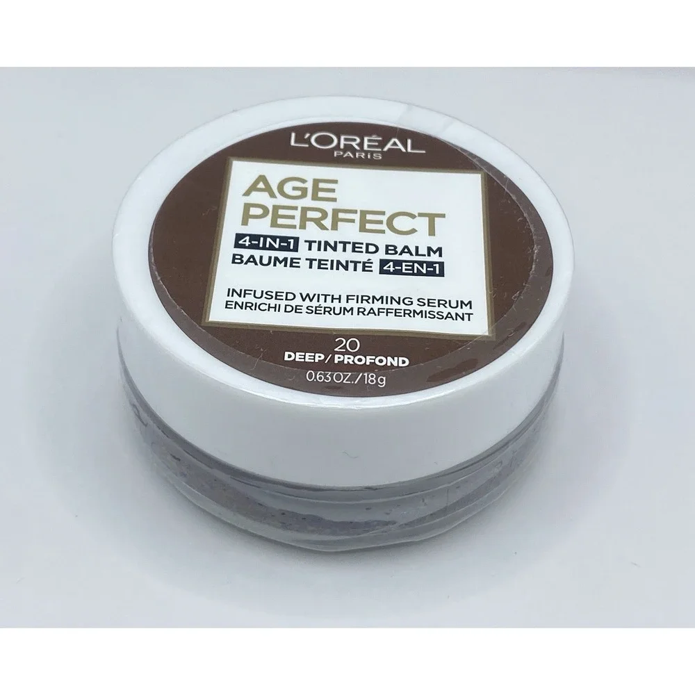 L'Oreal Age Perfect 4-in-1 Tinted Balm 20 Deep 0.63oz Firming Serum New